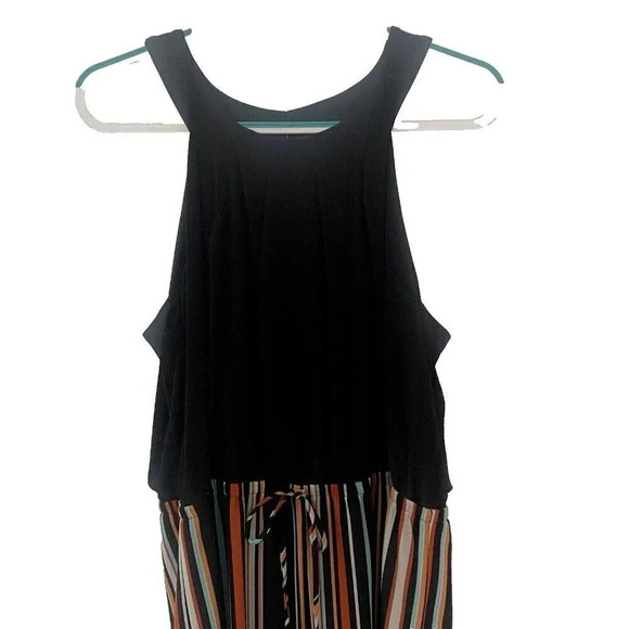 Emma & Michele Jumpsuit One Piece Sleeveless Striped Dressy or Casual XL - Picture 6 of 8
